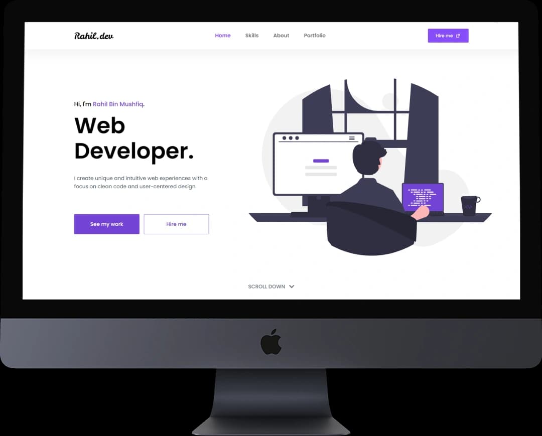 My Portfolio Cover - Desktop Mockup