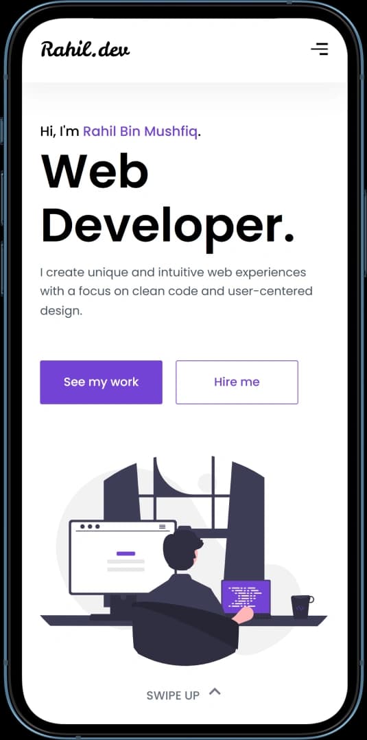My Portfolio Cover - Phone Mockup