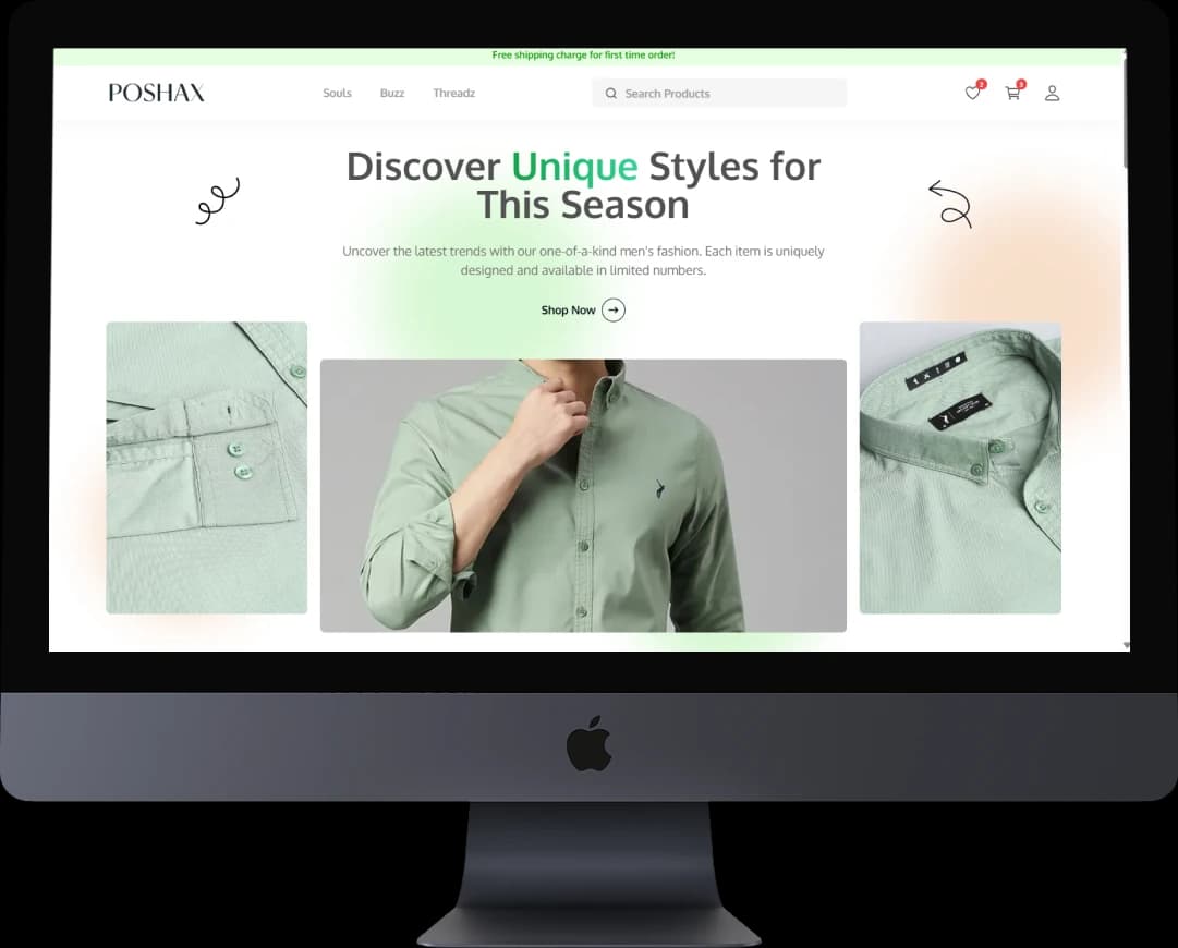 PoshaX Cover - Desktop Mockup