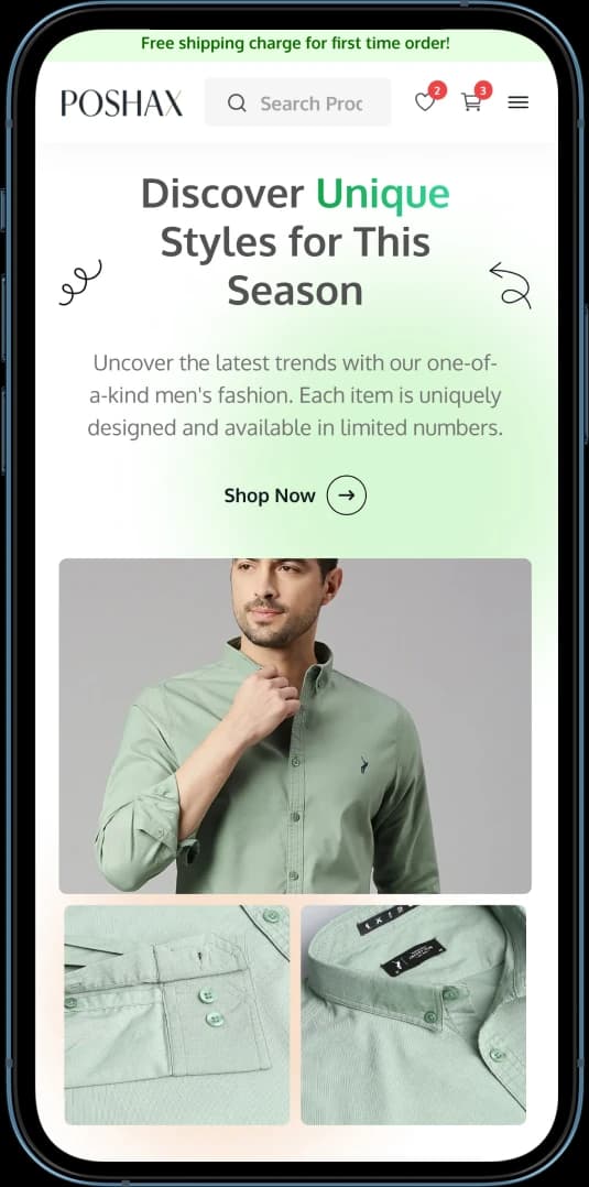 PoshaX Cover - Phone Mockup