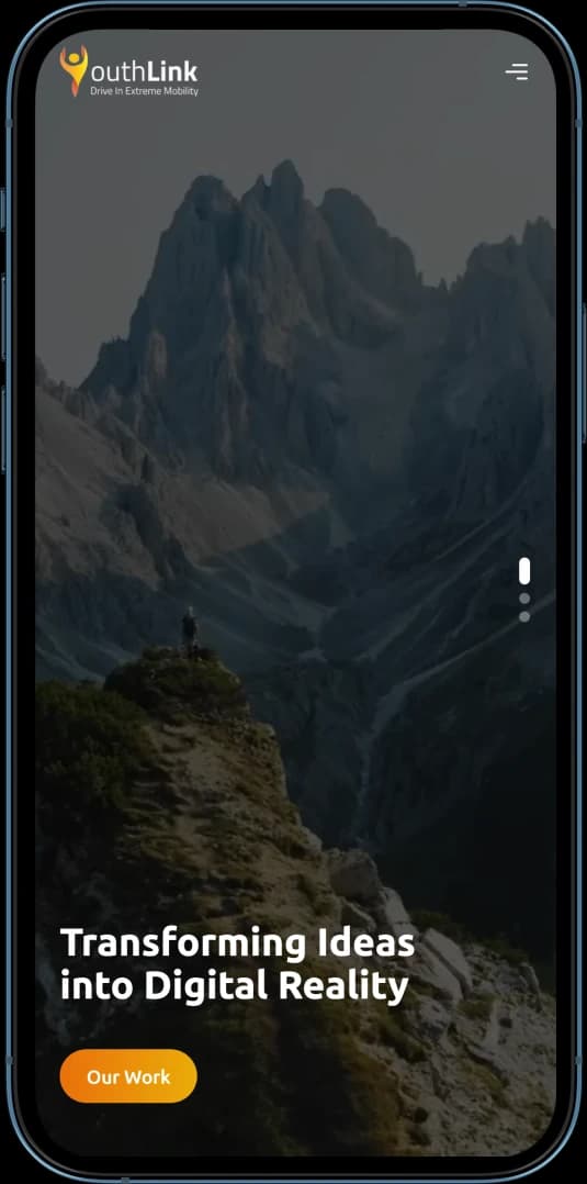 YouthLink Portfolio Cover - Phone Mockup